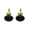 Swarovski Black Oval Earrings