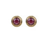 swarovski dark red dormeuses - Camps & Camps