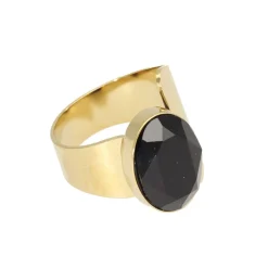 Swarovski Jet Black Oval Ring