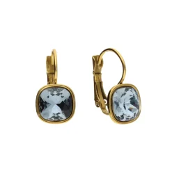 Swarovski Little Blue Square Earrings