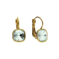 Swarovski Little Light Blue Square Earrings