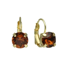 Swarovski Smoked Amber Earrings