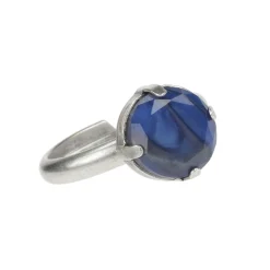 tiny navy grey ring - Camps & Camps