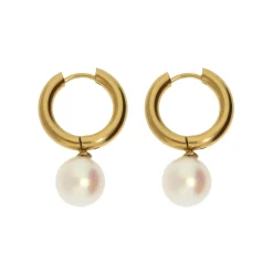 White Pearl Earrings