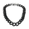 XL matte black open gourmet chain - Camps & Camps