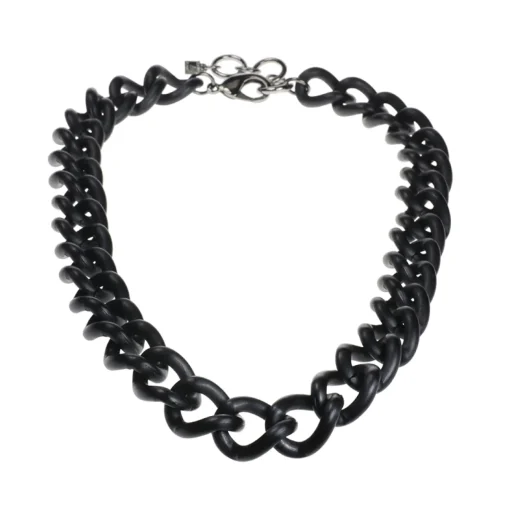 XL matte black open gourmet chain - Camps & Camps