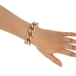 XL rose gold open gourmet bracelet - Camps & Camps